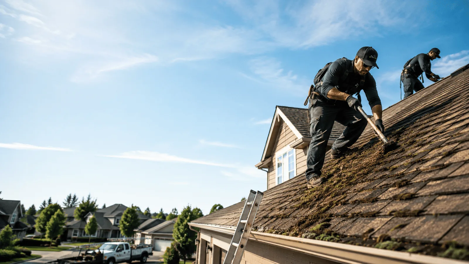 Roof Moss Removal in Bridgeport, CT near me